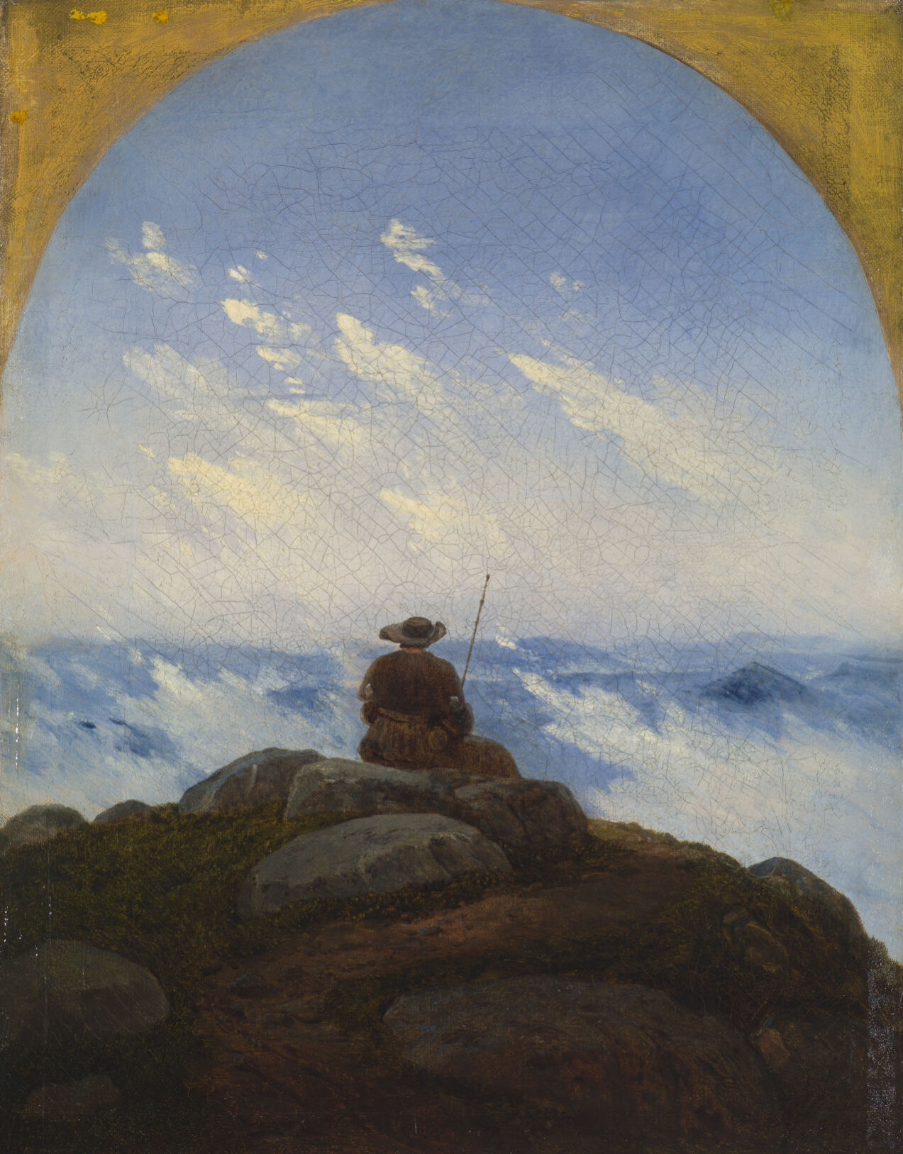 “Wanderer on the Mountaintop” by Carl Gustav Carus (1818)